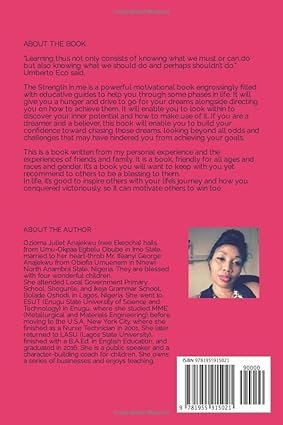 The Strength In Me By Ozioma Juliet Anajekwu (Paperback) - Image 4